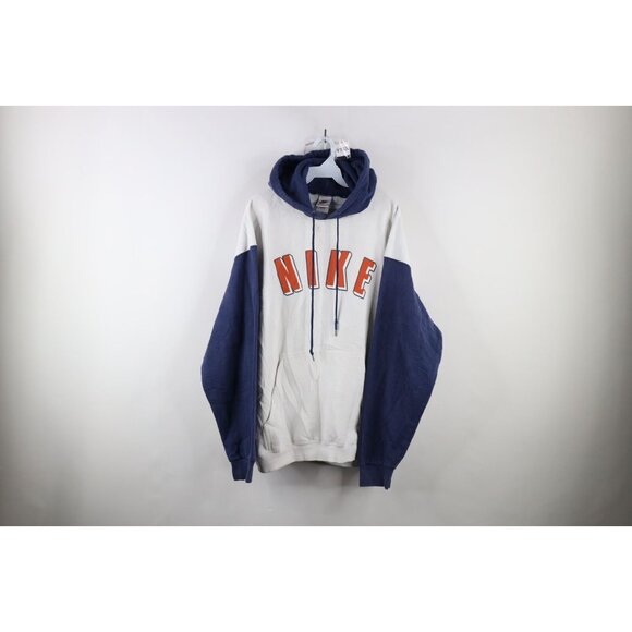 Vintage 90s Nike Mens XL Distressed Travis Scott Spell Out Hoodie Sweatshirt USA